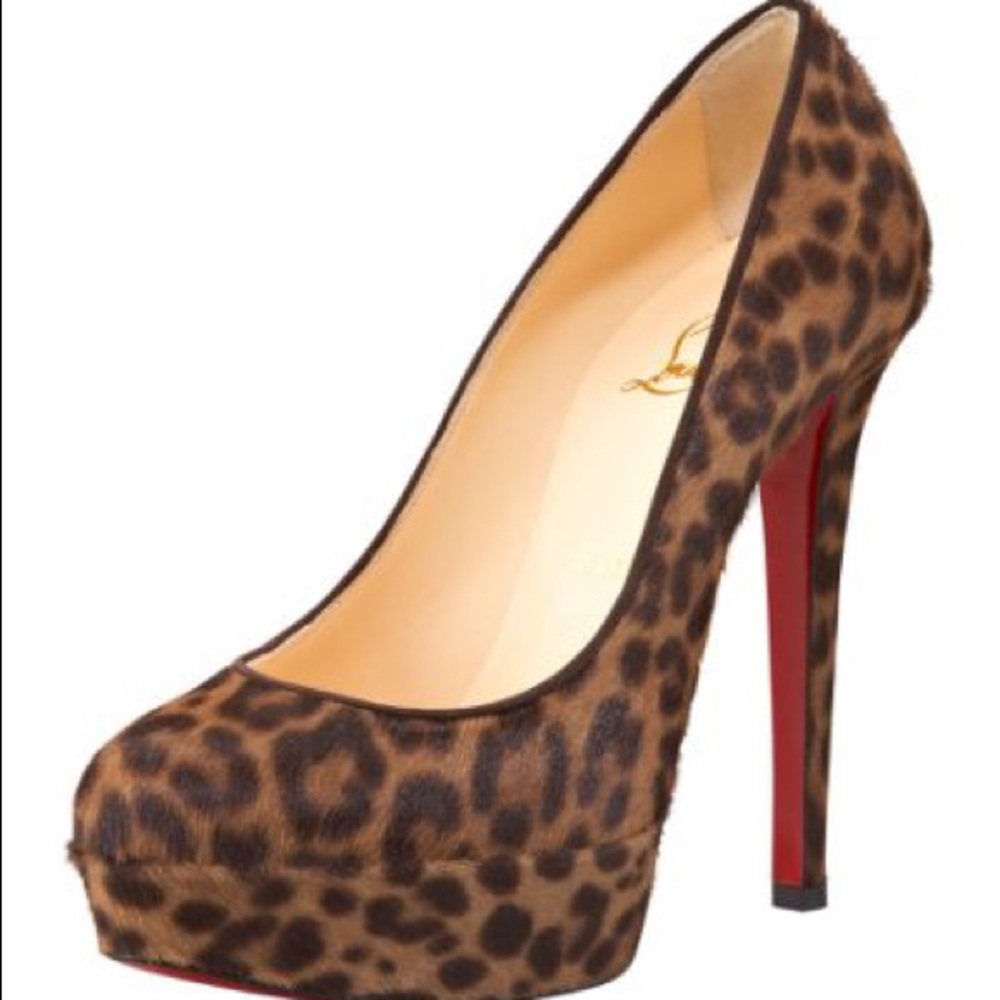 christian louboutin Bianca  pumps leopard 38.5